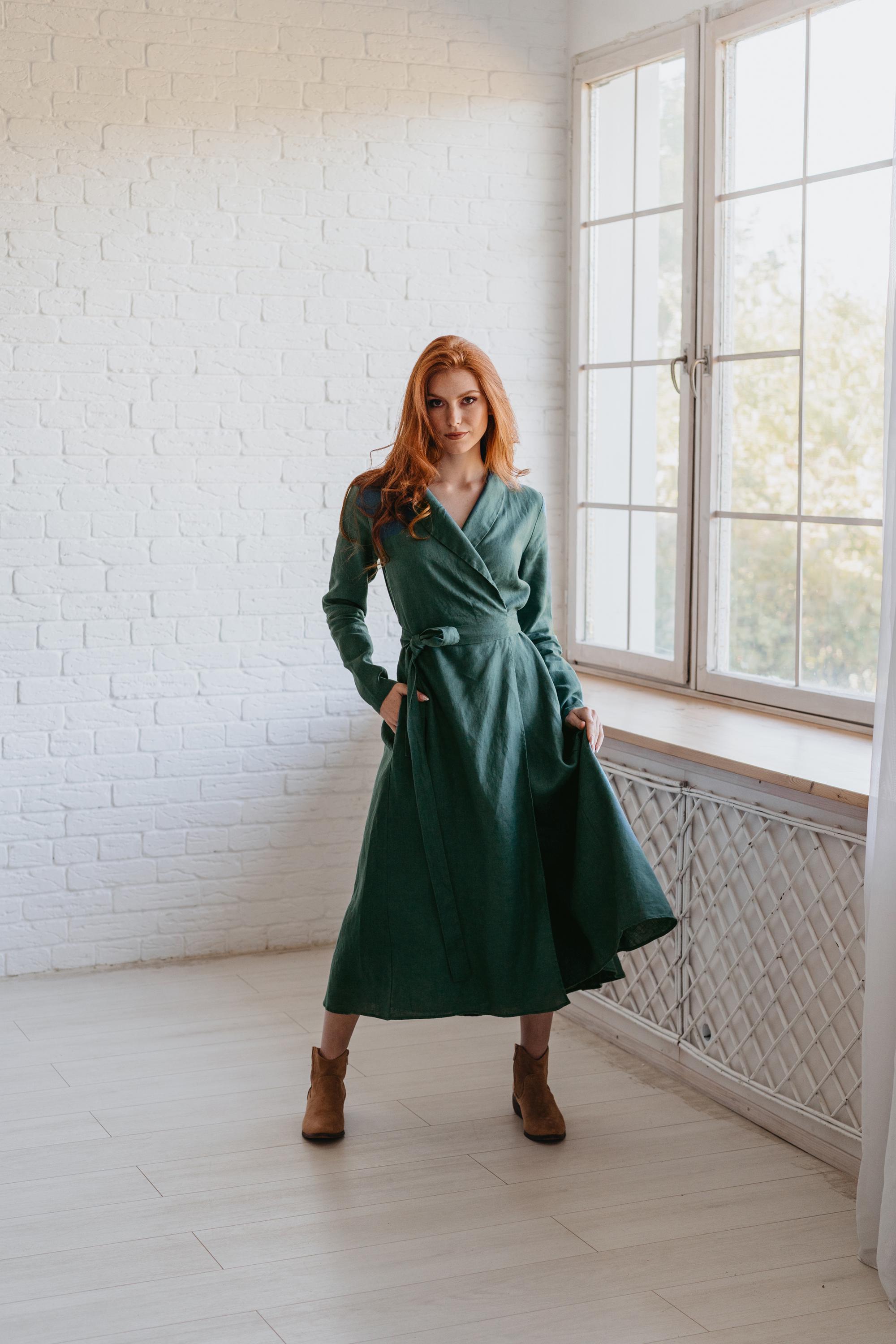 casual dress with shawl Ladies Retro Red Slip Dress with Shawl 2-Piece Autumn Casual Outfit