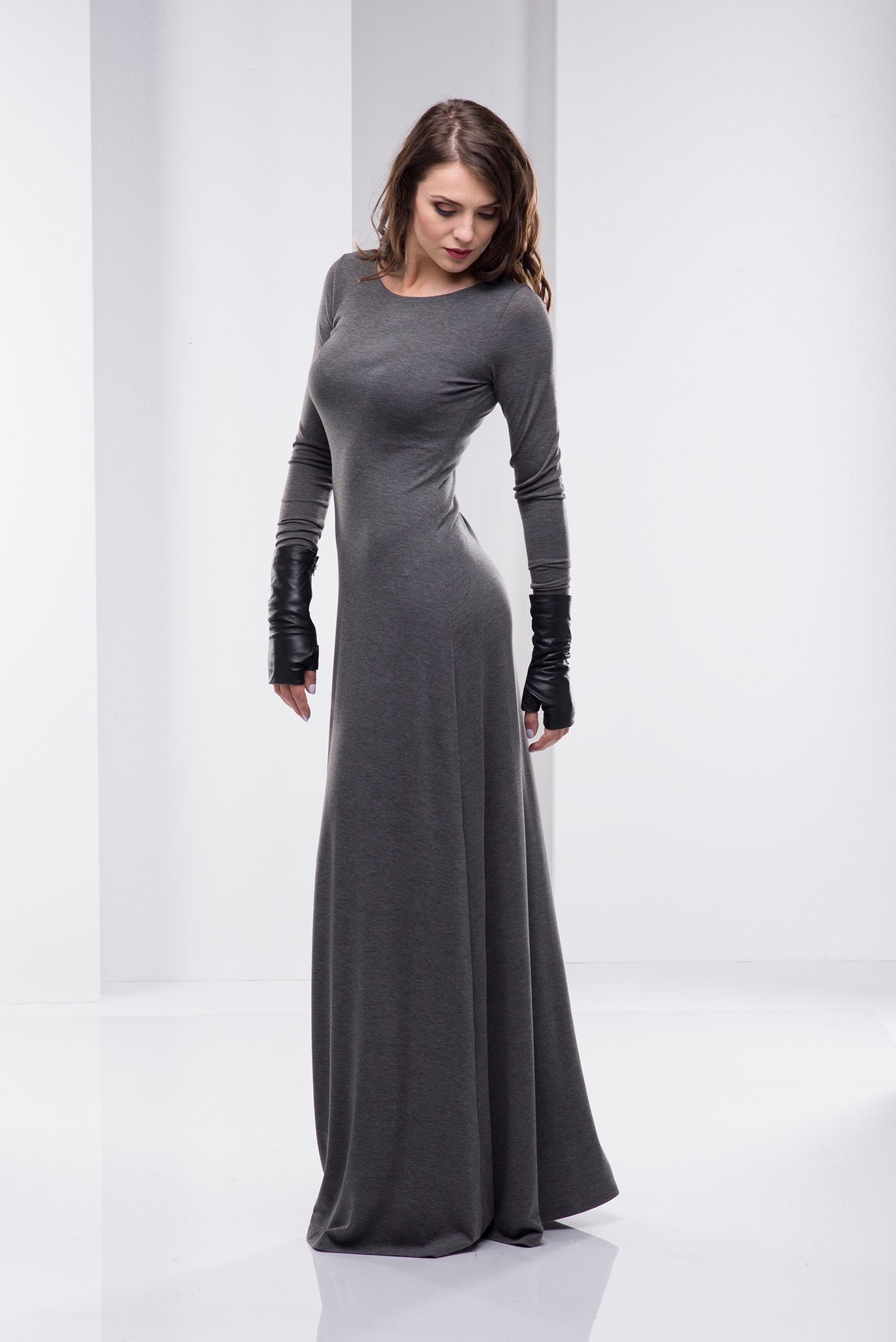 chinese dress ladies Molly Maxi Dress Grey 16 main image 0