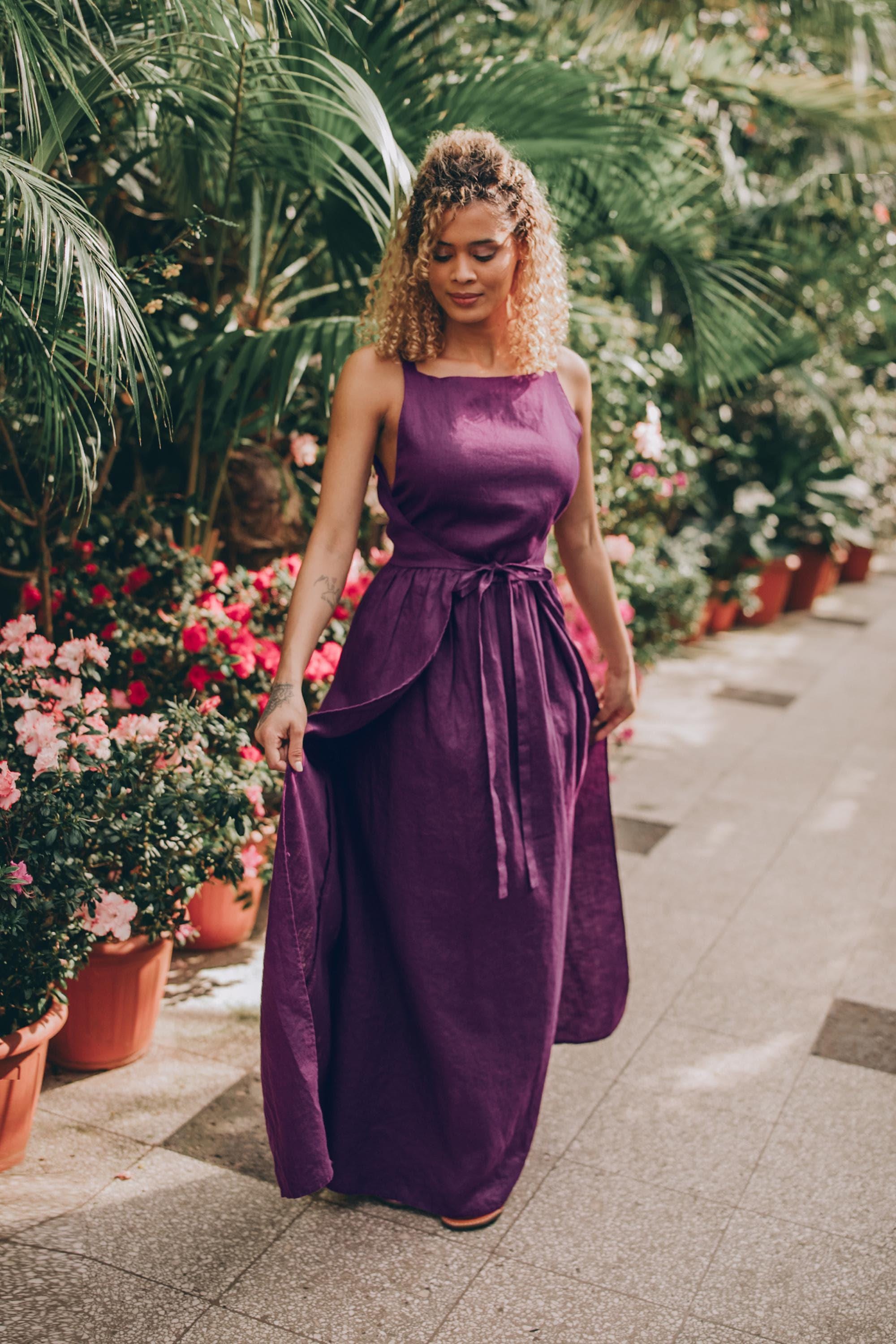 womens purple maxi dress Bensley outs and a thigh Maxi Dresses For Summer Womens