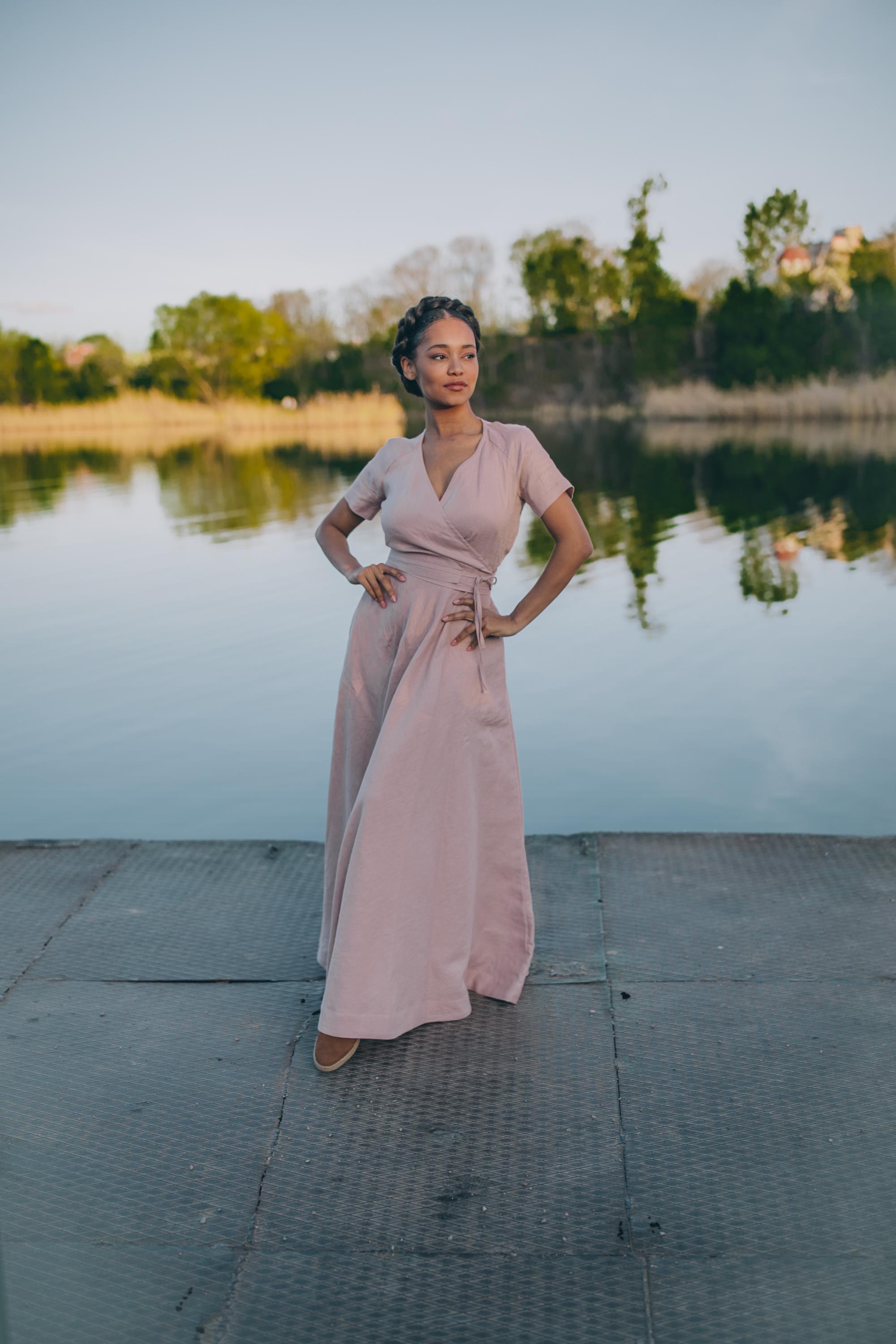 plus size linen wedding dresses Linen Wedding Dress, Bohemian Bridal Gown, Plus Size Clothing