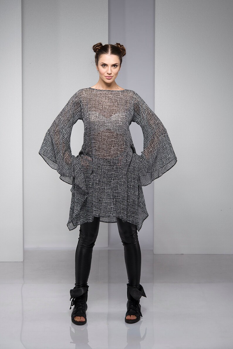 Tunic for Women Plus Size Tunic Boho Sheer Tunic Plus Size Etsy