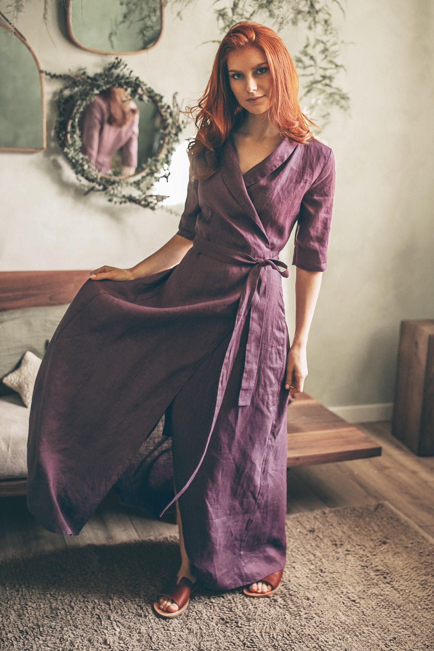 long flowy wrap dress $148 Free People Fiona Midnight Blue Flowy Wrap Maxi Dress Sexy Boho XS NWT