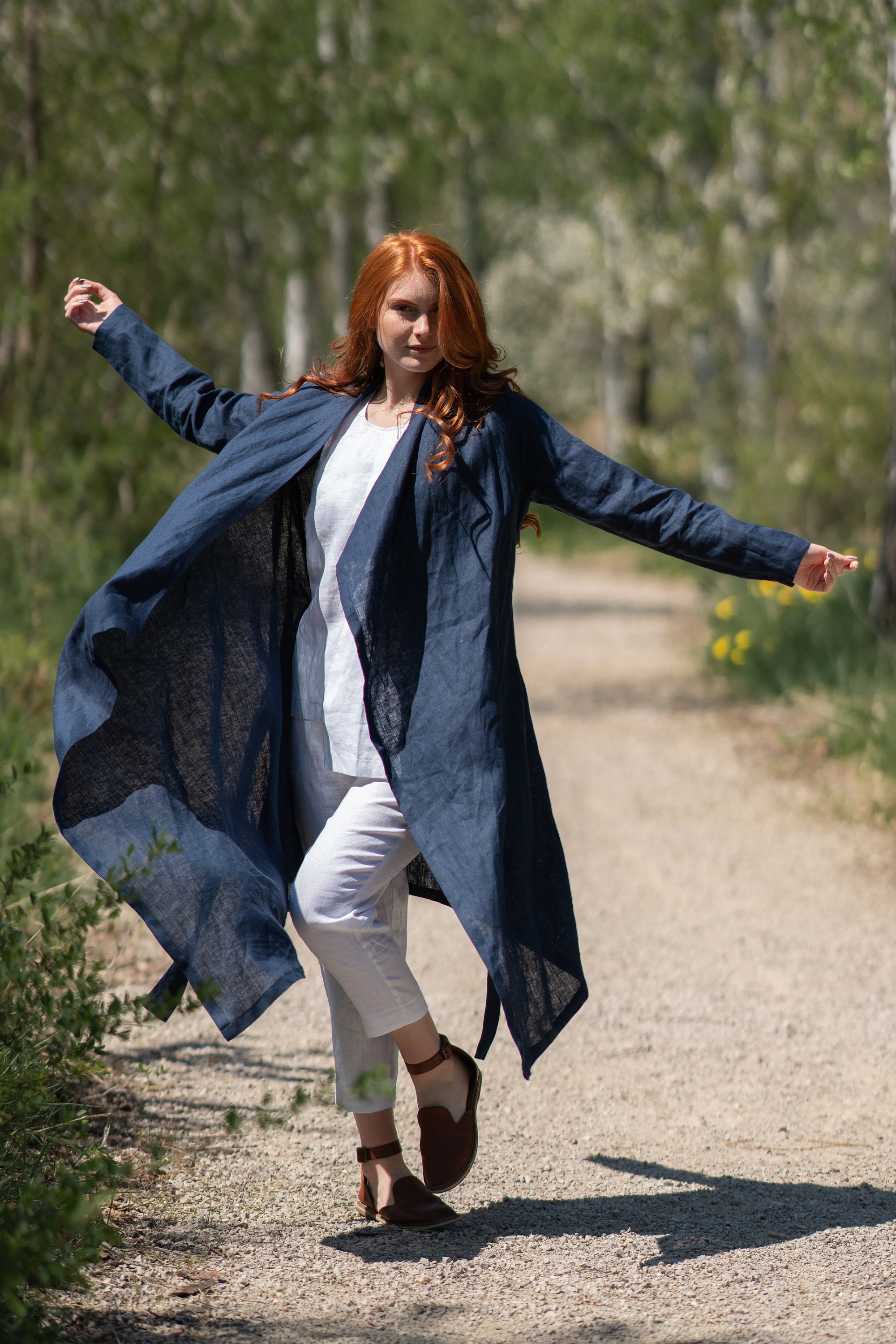 Linen Cardigan, Linen Coat Women, Linen Summer Cardigan, Linen Maxi Vest, Plus Size Clothing, Women Linen Clothing, Long Sleeve Linen Vest
