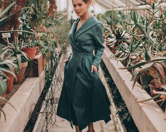 Linen Duster Coat Womens Linen Trench Coat Women, Linen Coat For Women, Linen Duster, Vintage Trench Linen Duster Coat Womens Linen Trench Coat Women, Linen Coat For Women, Linen Duster, Vintage Trench