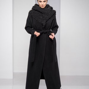 Long Hooded Winter Coat Maxi Coat Plus Size Wool Coat - Etsy