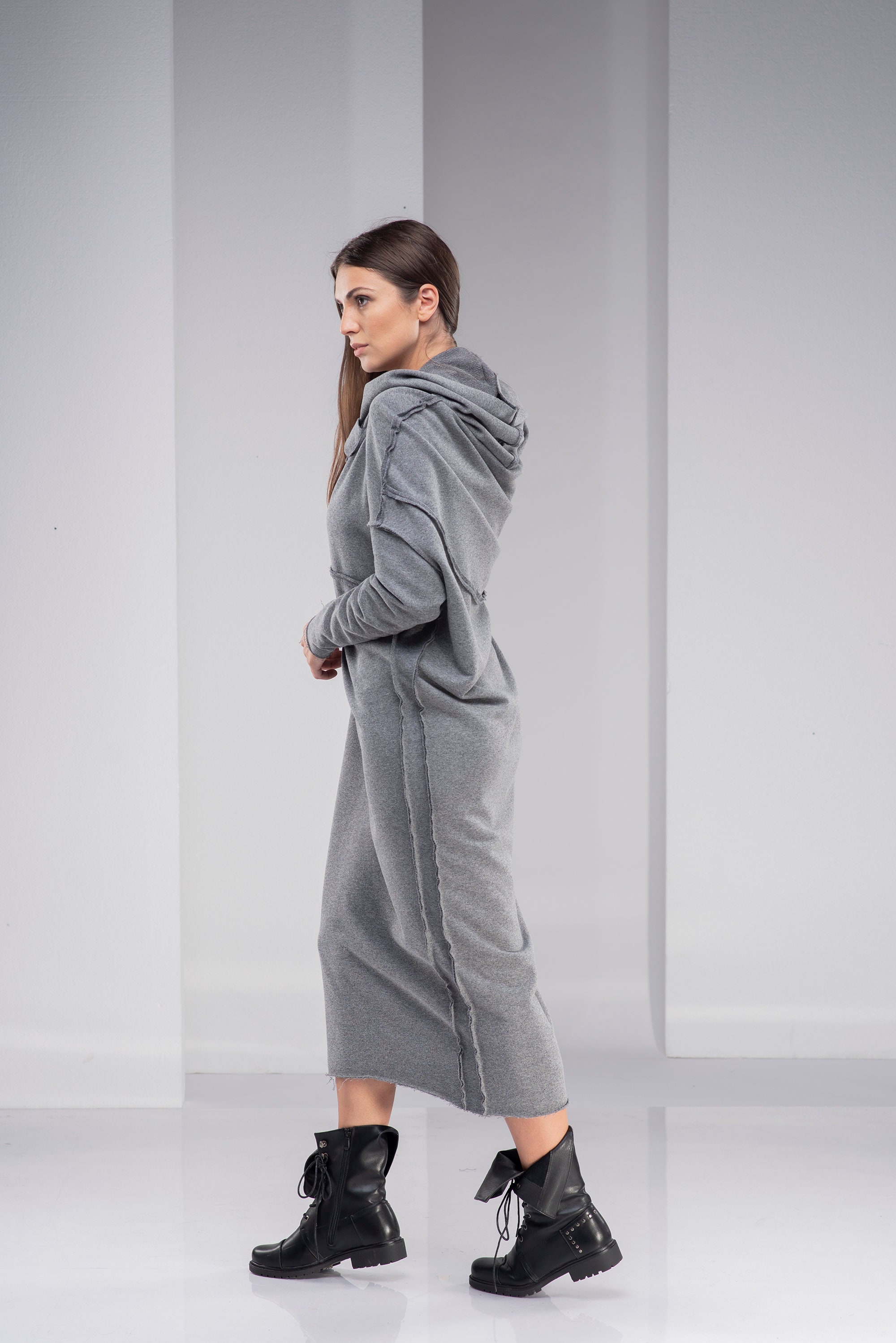 Maxi Sweatshirt Dress for Women Long Sweater Dress Etsy