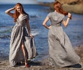 Wrap Linen Dress for Women, Summer Dress, Maxi Linen Dress, Plus Size Maxi Dress, Linen Kaftan Dress, Boho Linen Dress, Romantic Linen Dress product logo