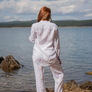 READY TO SHIP, Last pieces, Linen Shirt for Women, Oversize Linen Blouse, Summer Linen Shirt, Plus Size Linen Shirt, Linen Clothing, Tunic image 2