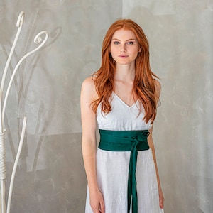Leinen Taille Gürtel, Obi Gürtel für Frauen, Leinen Wickelgürtel, Leinen Accessoire Frauen, Kimono Gürtel, Leinen Gürtel, langer Gürtel, Boho Kleidung