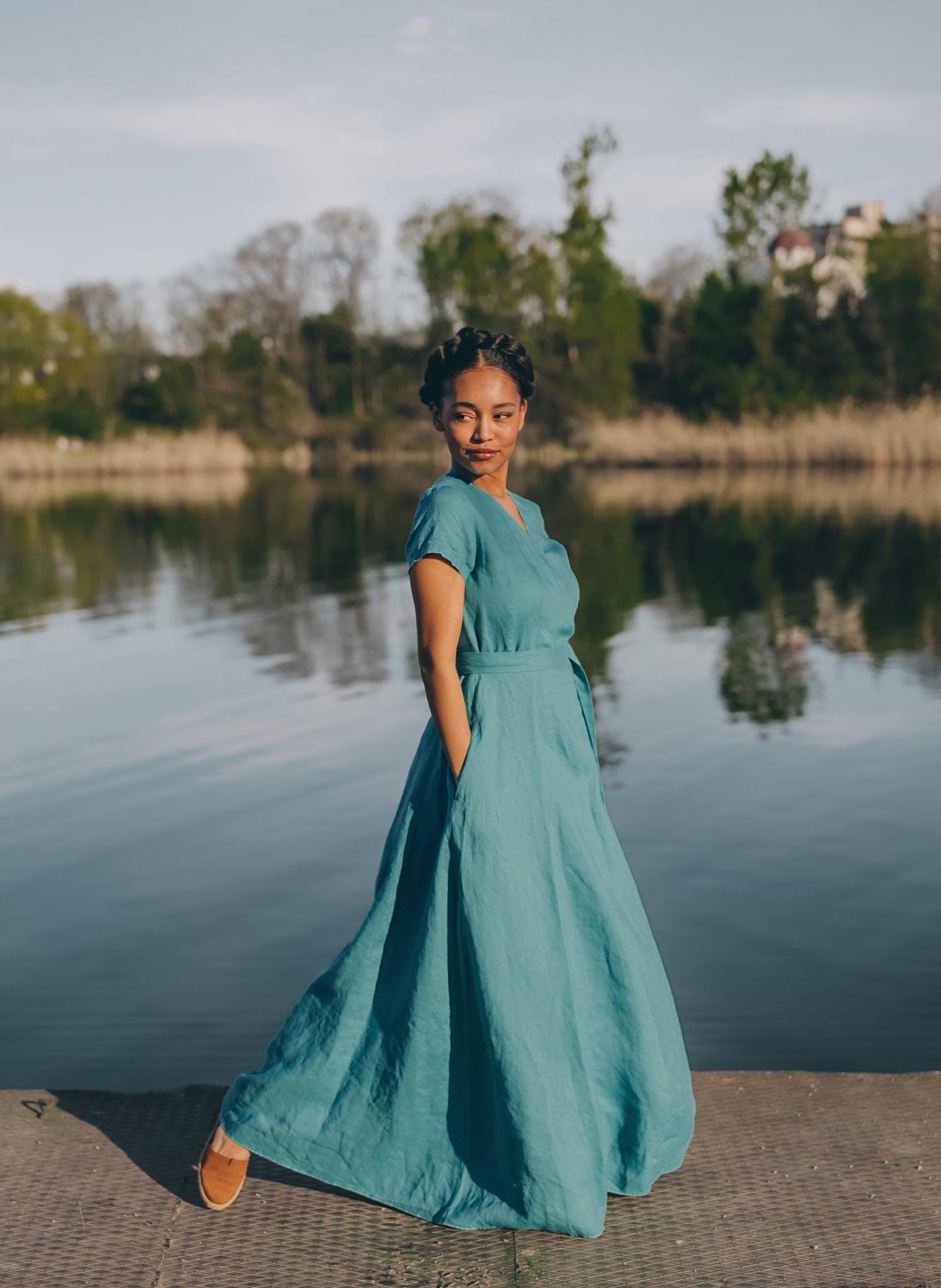 blue green dress for women Lulus | Green and Blue Abstract Satin Halter Maxi Dress | Womens | Small (Available in XXS, XS, M, L, XL)