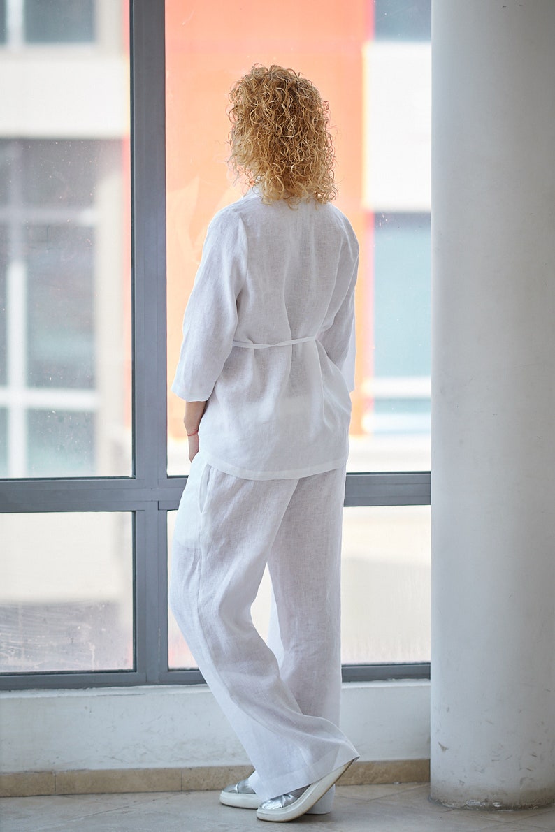 White Linen Pants