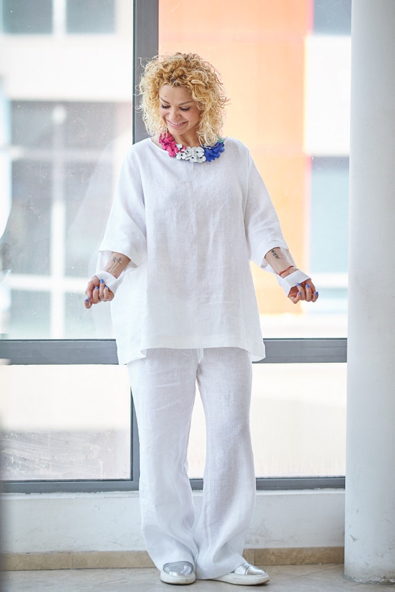 plus size womens linen clothing