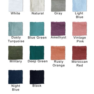 the color chart for the color palette