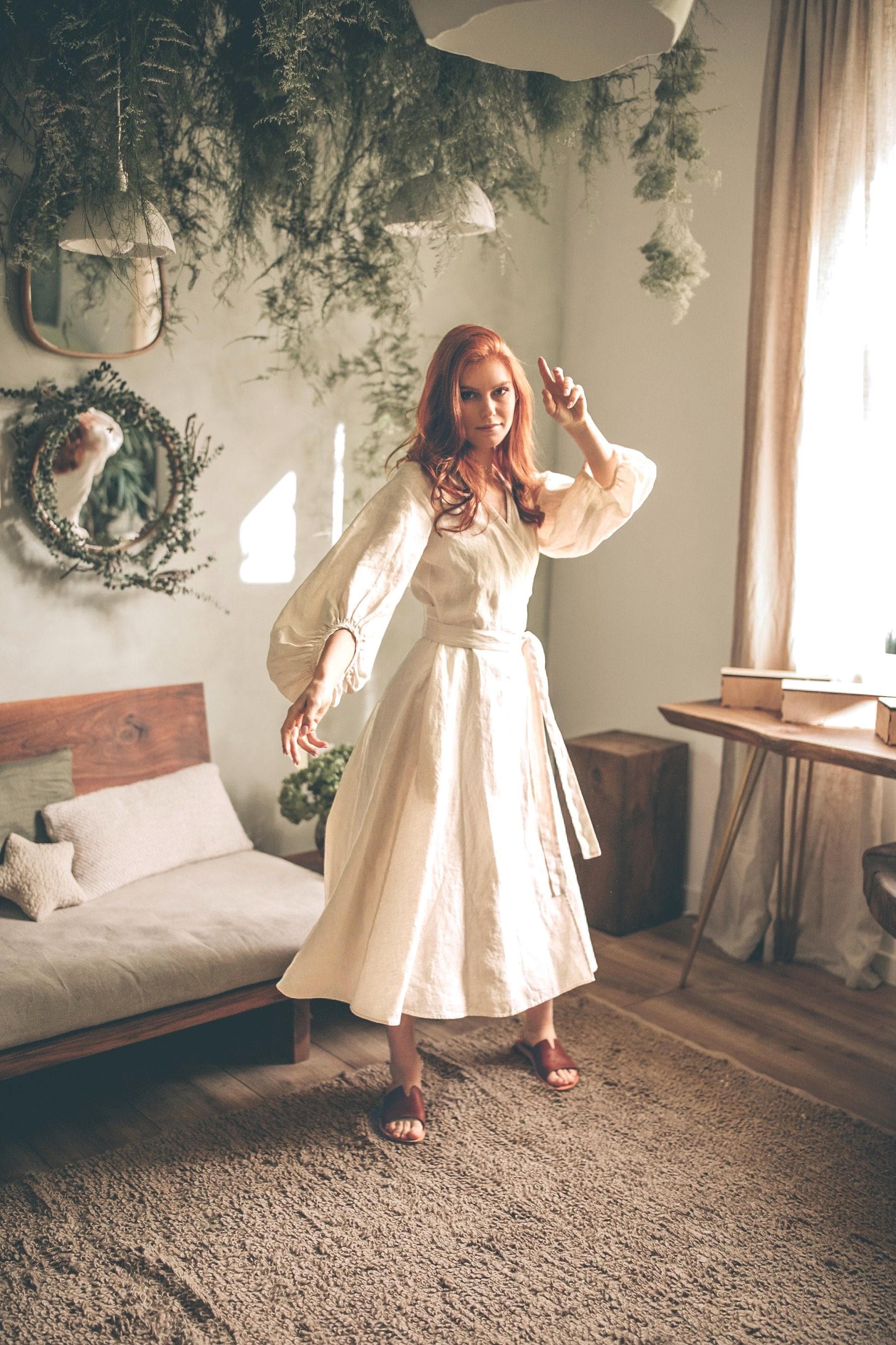 beige bishop sleeve dress Lulus | White Embroidered Bishop Sleeve Maxi Dress | Womens | Small (Available in XS)