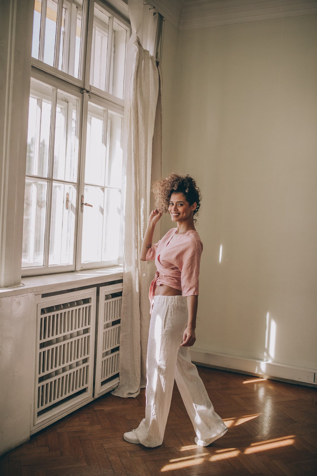 Linen Pants With Pockets, Summer Pants for Women, White Linen Pants ...