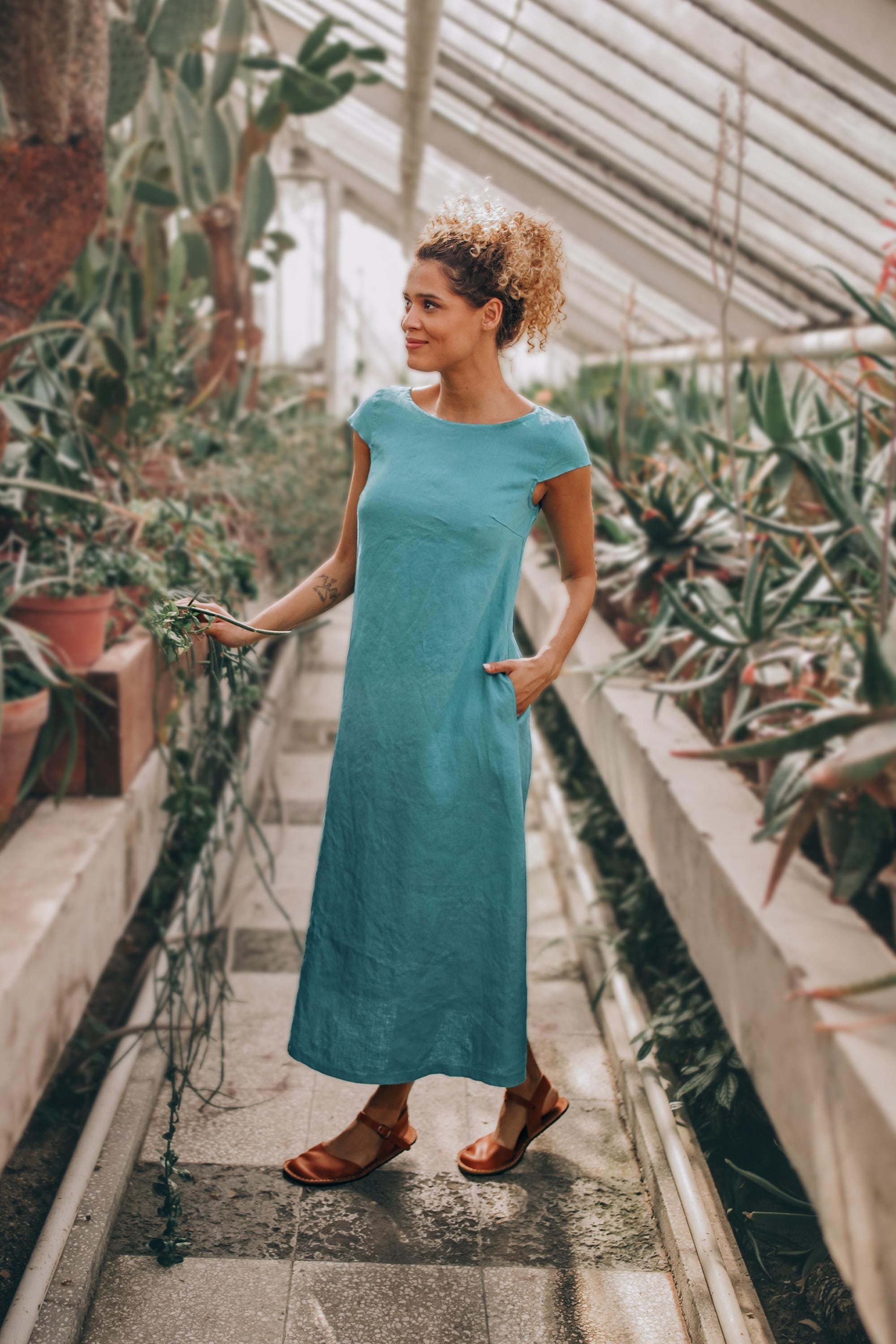 Linen Dress with Pockets, Linen Dress, Midi Linen Dress, Linen Clothing for Women, Linen Kaftan, Plus Size Linen Dress, Linen Summer Dress Linen Dress with Pockets, Linen Dress, Midi Linen Dress, Linen Clothing for Women, Linen Kaftan, Plus Size Linen Dress, Linen Summer Dress