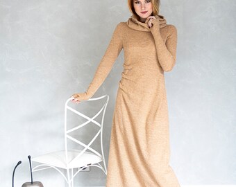 matteau drop waist knit dress Matteau Knit And Cotton Dress - Ecru