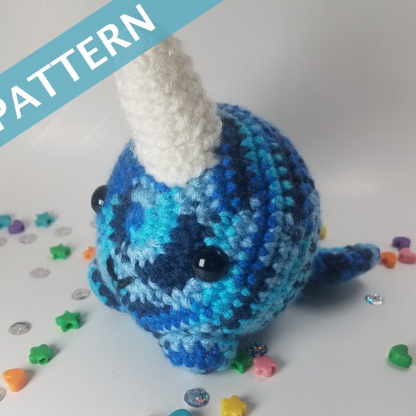CROCHET PATTERN - Nyra the Narwhal