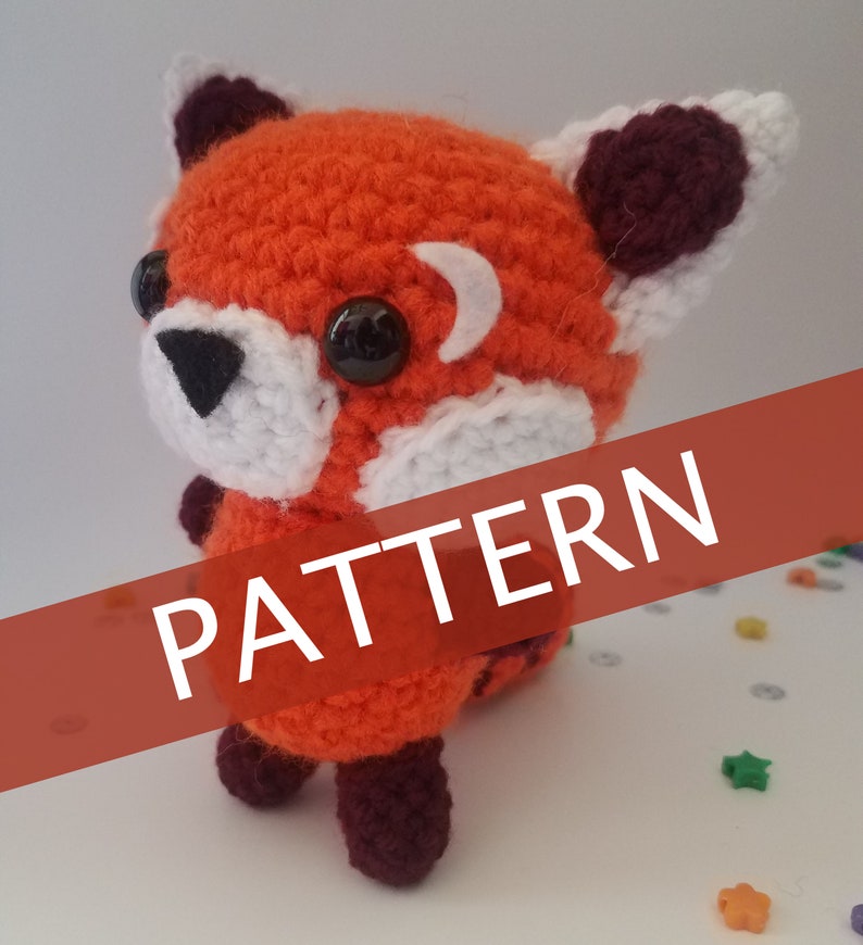 CROCHET PATTERN  Red Panda image 1