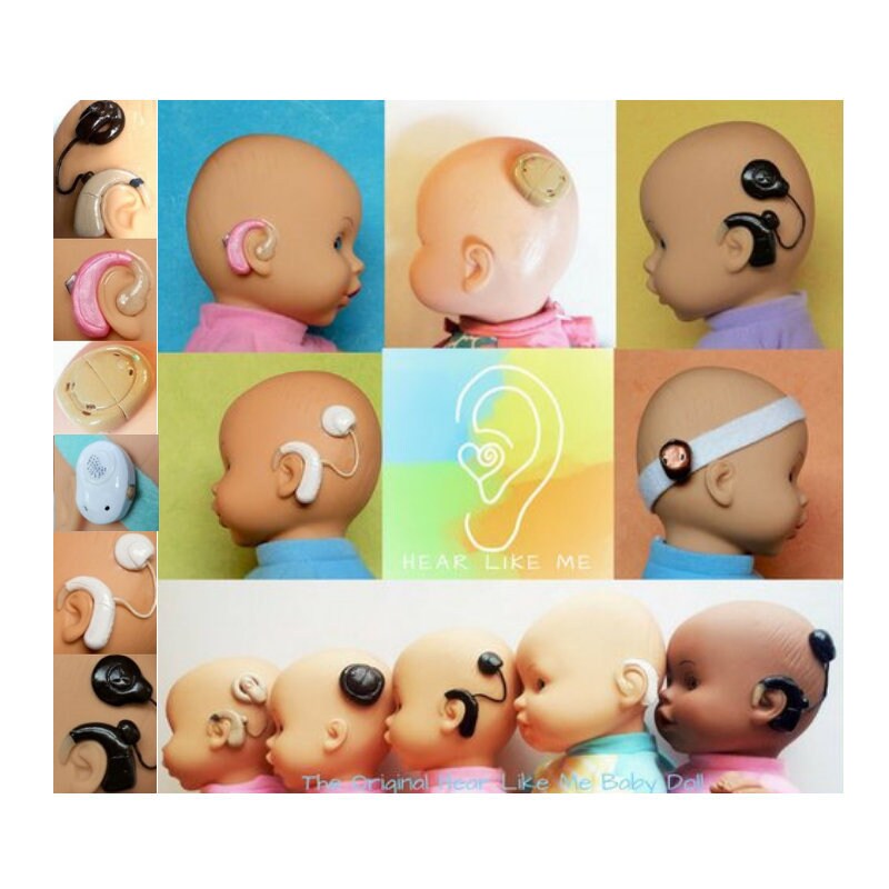 Hear Like Me Baby Doll with Cochlear Implants / Hearing Aids / Etsy