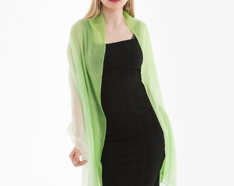 Green two tone Whisper light Pashmina/birthdaygifts/giftforher/limited offer/free shipping/giftformum