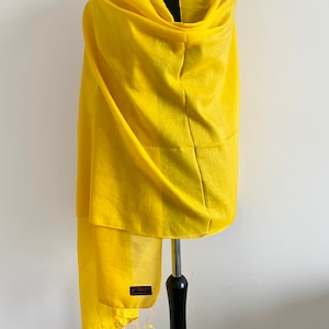 Yellow Silk mix Pashmina/Weddinggift/bridesmaidgifts