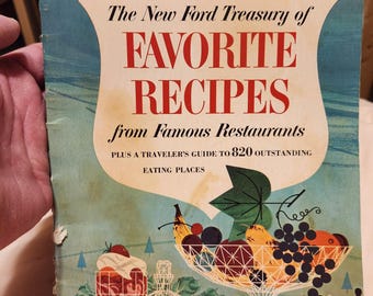 The New Ford Treasury of Favorite Recipes by Nancy Kennedy 1963 Golden Press Spiral bound paperback Vintage