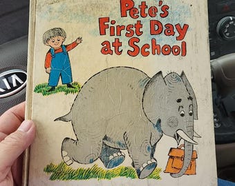 Jorgen Clevin Pete's First Day at School A Random House Book 1965 well loved