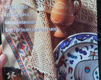 1998 Jan/Feb "Piecework" All This By Hand. 80 pages. Vintage magazine. Quilts. Crosstitch. Embroidery and more. Craft and History.