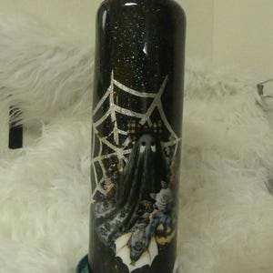 Spooky Black Ghost Travel Tumbler