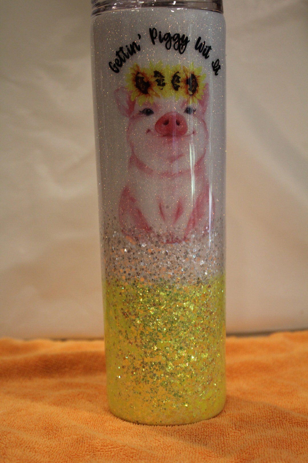 Travel Coffee Cups Gettin' Piggy Wit It 30 Ounce Etsy