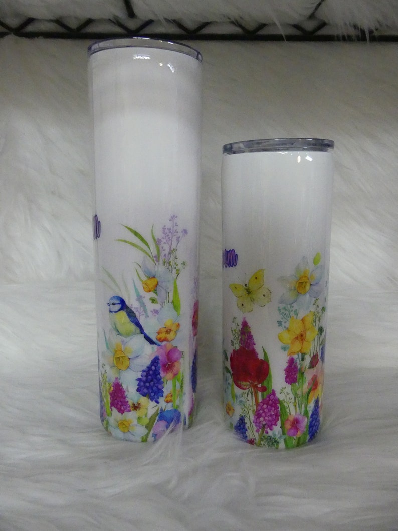 BlingGlitterandGems Magnolia Travel Tumbler - Thumbnail 2