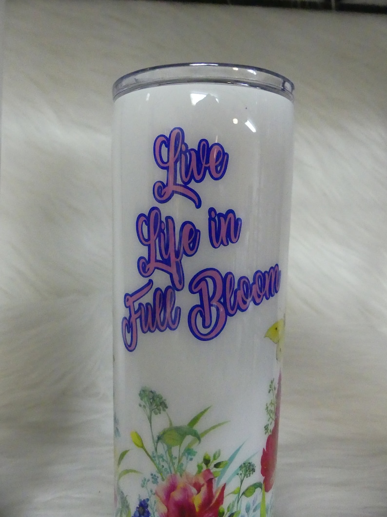 BlingGlitterandGems Magnolia Travel Tumbler