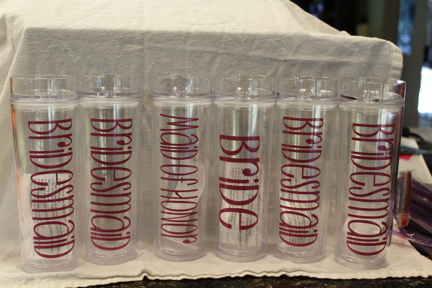 Bride and Bridesmaid Tumblers