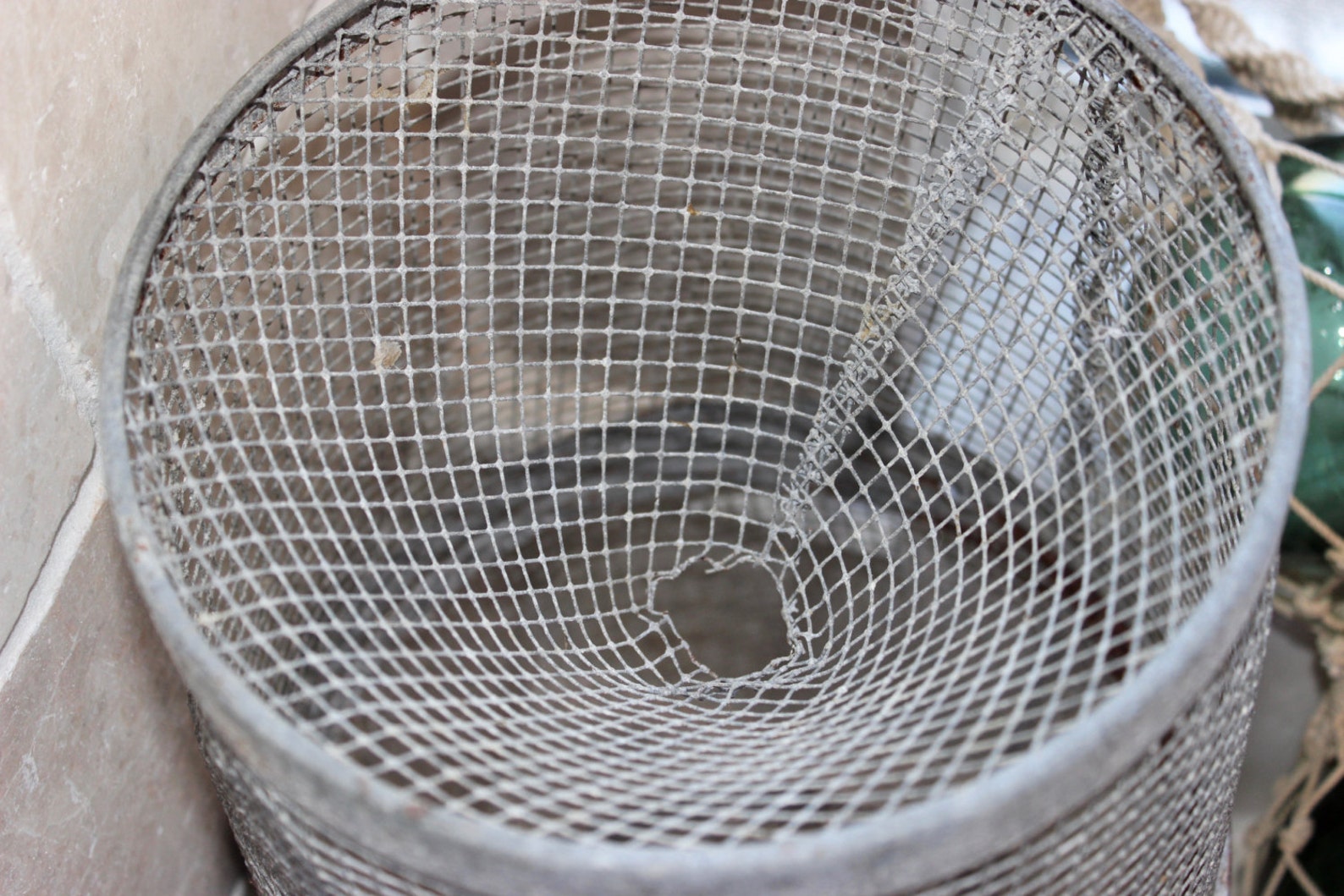 Vintage Galvanized Minnow Trap Nautical Beach Farmhouse Decor Etsy