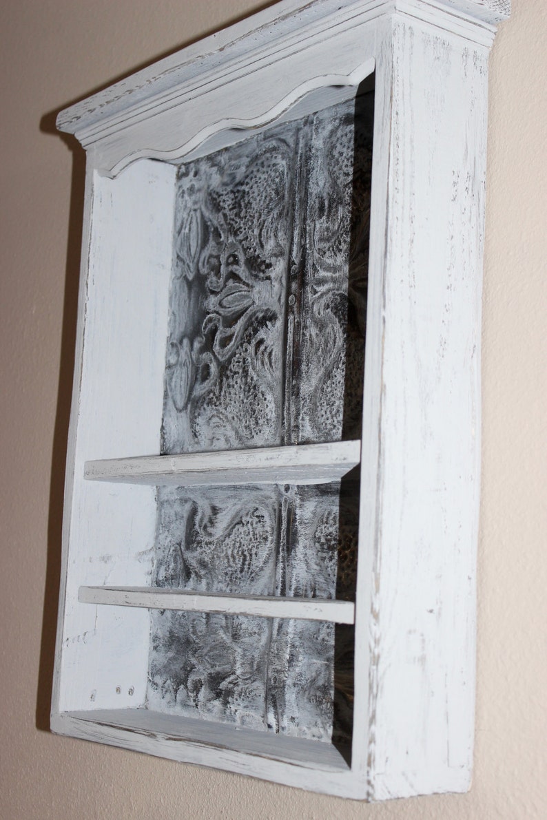 Primitive Farmhouse Reclaimed Wood Bathroom Shelf Medicine Etsy