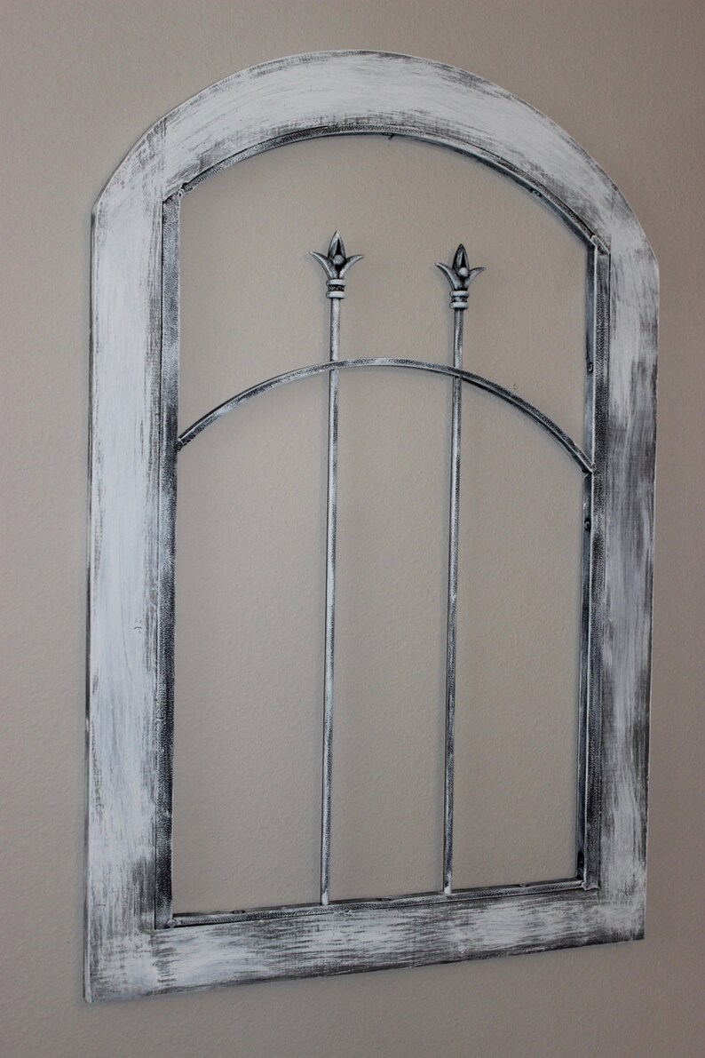 Architectural Salvage Arched Window Wall Mantel Backdrop Decor | Etsy