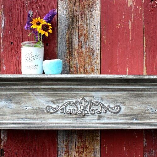 French Country Shelf / Farmhouse Shelf / Mantel Shelf / Etsy