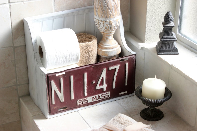 Primitive Farmhouse Reclaimed wood bathroom shelf with rare Etsy