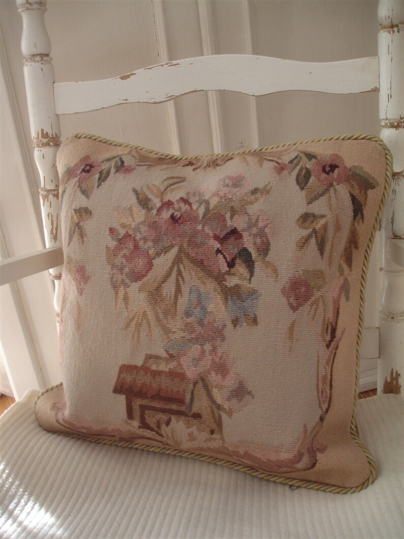Wonderful Aubusson Pillow French Motif Etsy