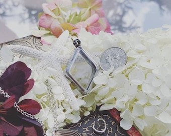 Pearl Cage Necklace Terrarium Jewelry Locket for Disney Pick a Pearl Epcot Akoya Oyster Pearl Cage Pick a Pearl Terrarium Pearl Cage Pendant