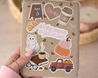 Pumpkin Spice Cafe Kindle Insert, Cozy Fall Bookish Clear Case Insert, Kindle Paperwhite Printable, Kobo Insert (Digital Download)