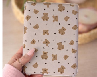 Cute Cuddly Bears Kindle Insert, Girly Clear Case Insert, Printable Kindle Paperwhite  (Digital Download)