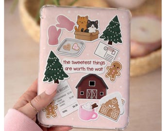 Gingerbread Bakery Kindle Insert, Cozy Holiday Bookish Decor, Kindle Printable Accessory (Digital Download)