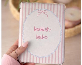 Pink Coquette Kindle Insert, Bookish Babe Quote, Girly Bookish Clear Case Insert, Kobo Insert, Kindle Printable Insert (Digital Download)