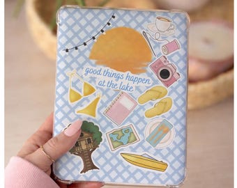 One Golden Summer Kindle Case Insert, Girly Bookish Clear Case Insert, Ereader Accessories, Kindle Paperwhite printable (Digital Download)