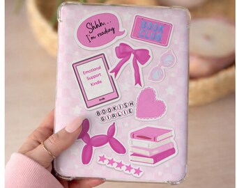 Pink Girly Kindle Insert, Coquette Bookish Clear Case Insert, Cute Reader Aesthetic, Kobo Insert, Kindle Printable Insert (Digital Download)
