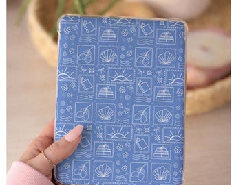 Blue Bookish Summer Kindle Insert,  Cute Printable Insert for Kindle or Ereader, Kindle Aesthetic Decor (Digital Download)