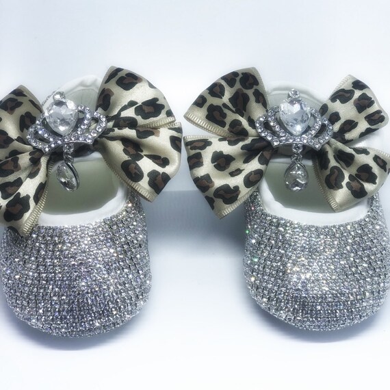 leopard baby shoes