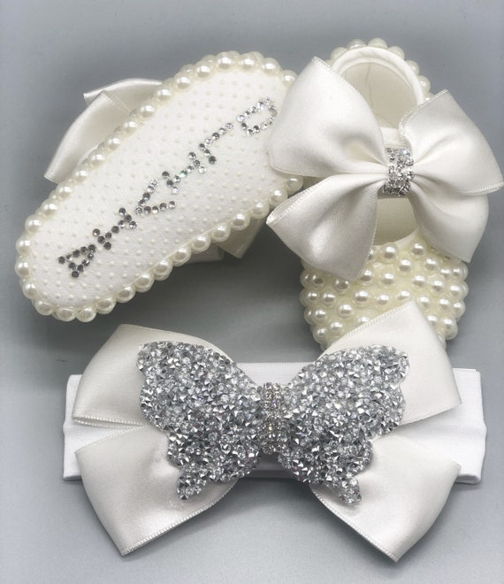 personalized christening shoes